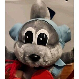 2001 The Adventures of Rocky And Bullwinkle And Friends Rocky On Skis Plush 12"